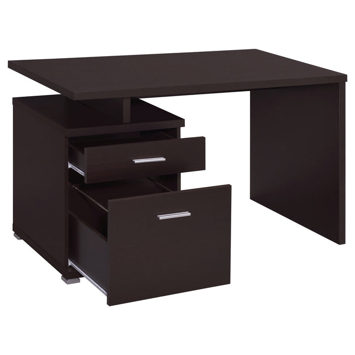 Alyun Credenza desk Latitude Run® Color: Cappucino