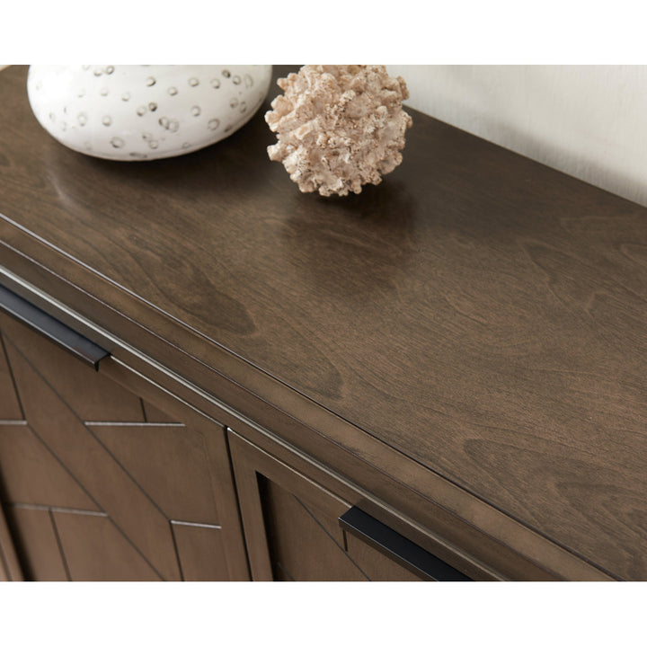 Emmett Solid + Manufactured Wood Foyer Cabinet in Smoke Gray Latitude Run®