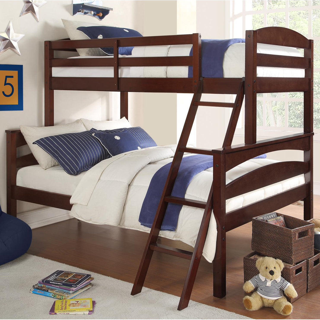 Barnett Twin over Full Bunk Bed Isabelle & Max™ Bed Frame Color: Espresso