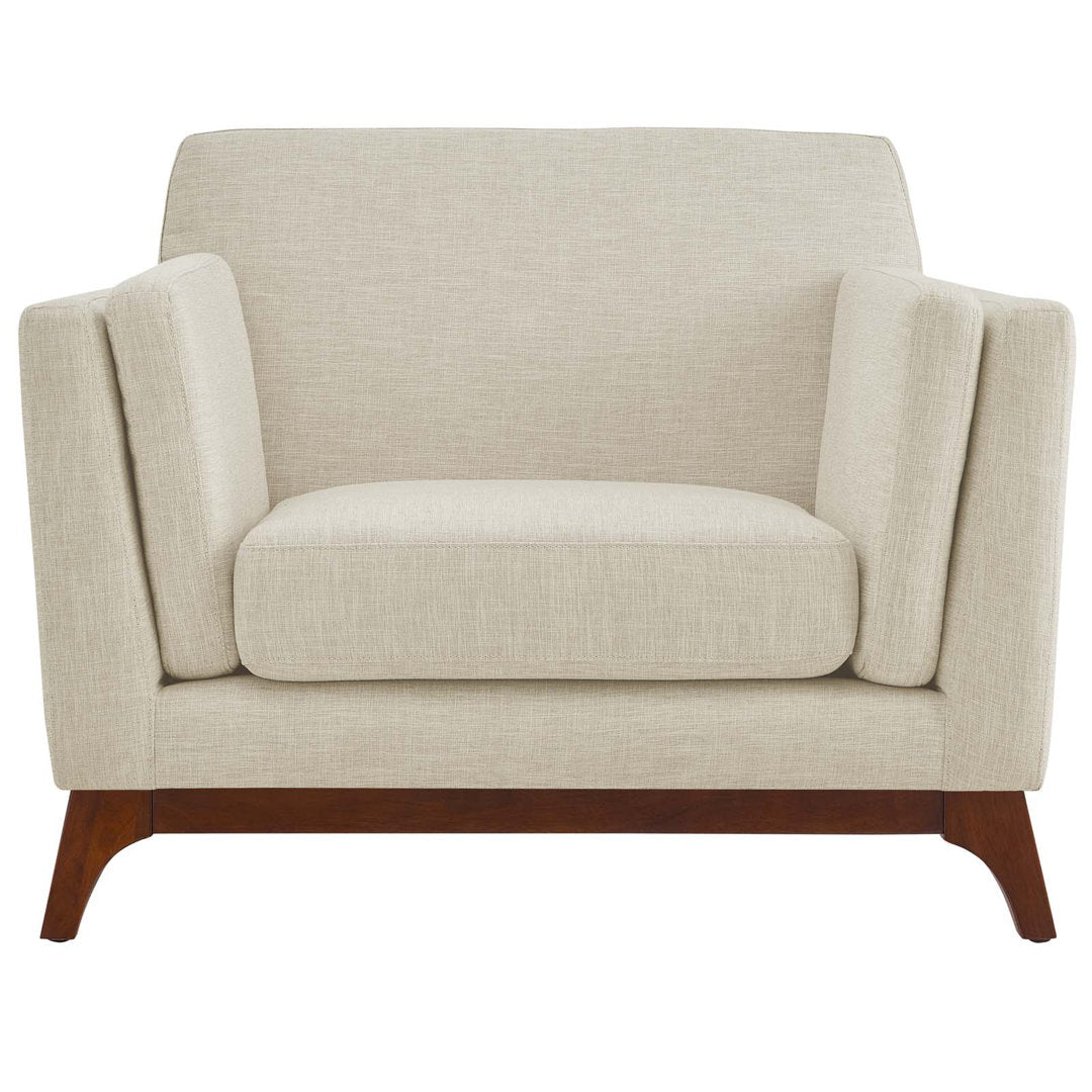 Bartouille Upholstered Fabric Armchair Union Rustic Fabric: Beige Polyester Blend