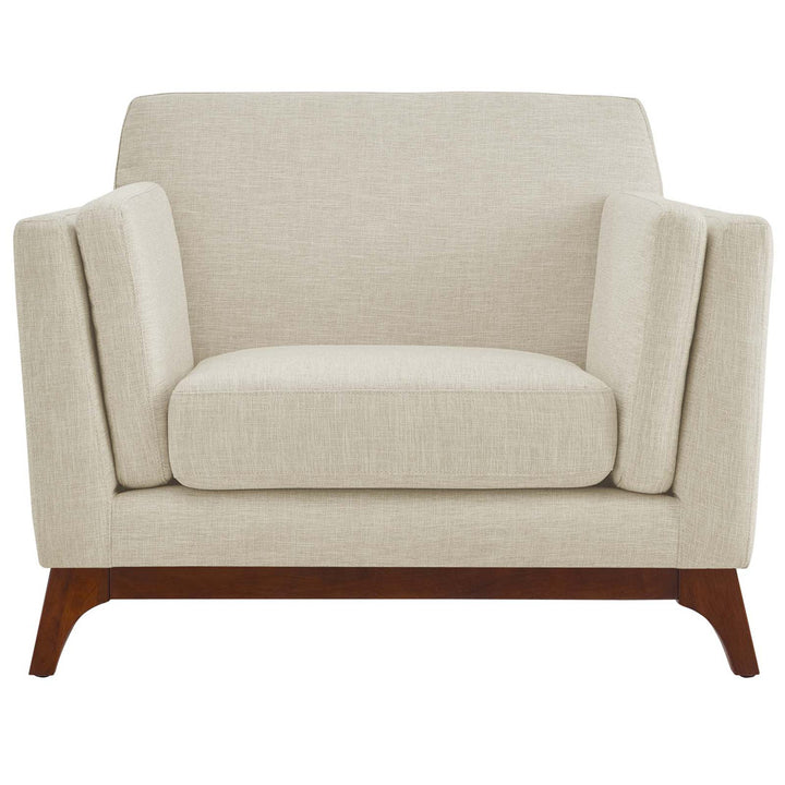 Bartouille Upholstered Fabric Armchair Union Rustic Fabric: Beige Polyester Blend