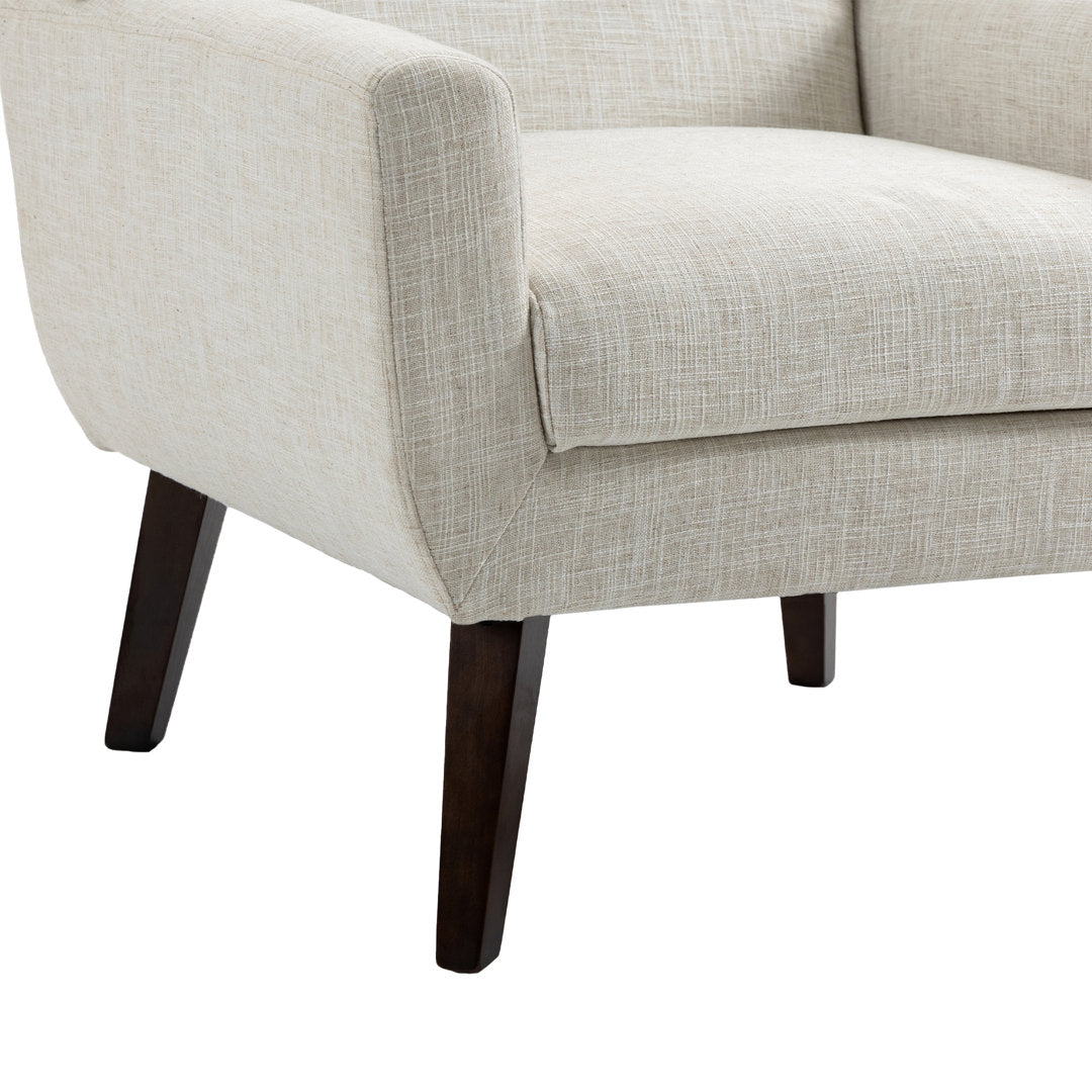 Jaqueze 28.6'' Wide Armchair George Oliver Fabric: Beige Linen Blend