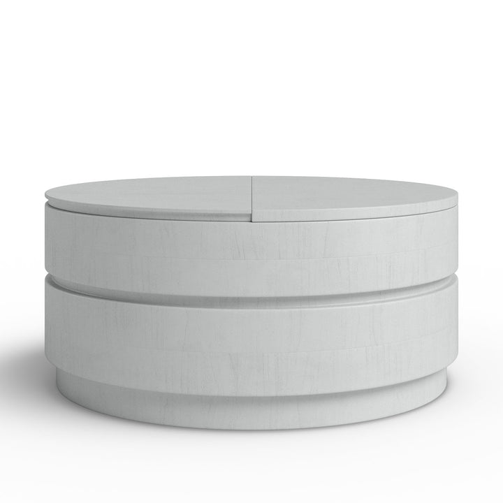 Leanora Solid Wood Lift Top Drum Coffee Table with Storage Birch Lane™