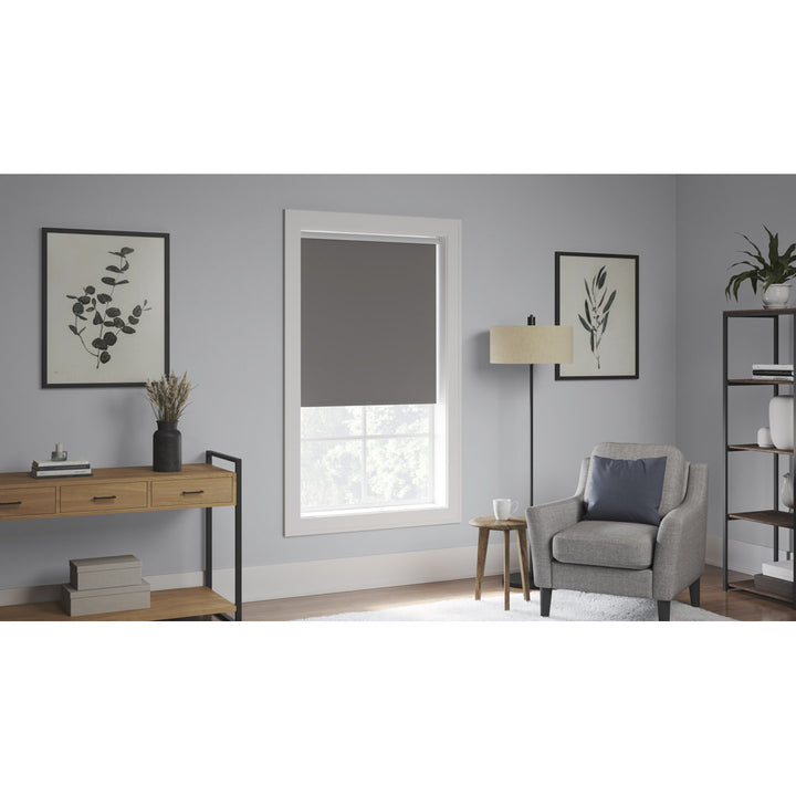 Blackout Cordless Roller Shade Symple Stuff Color: Dark Gray Blind Size: 57"W x 74"L