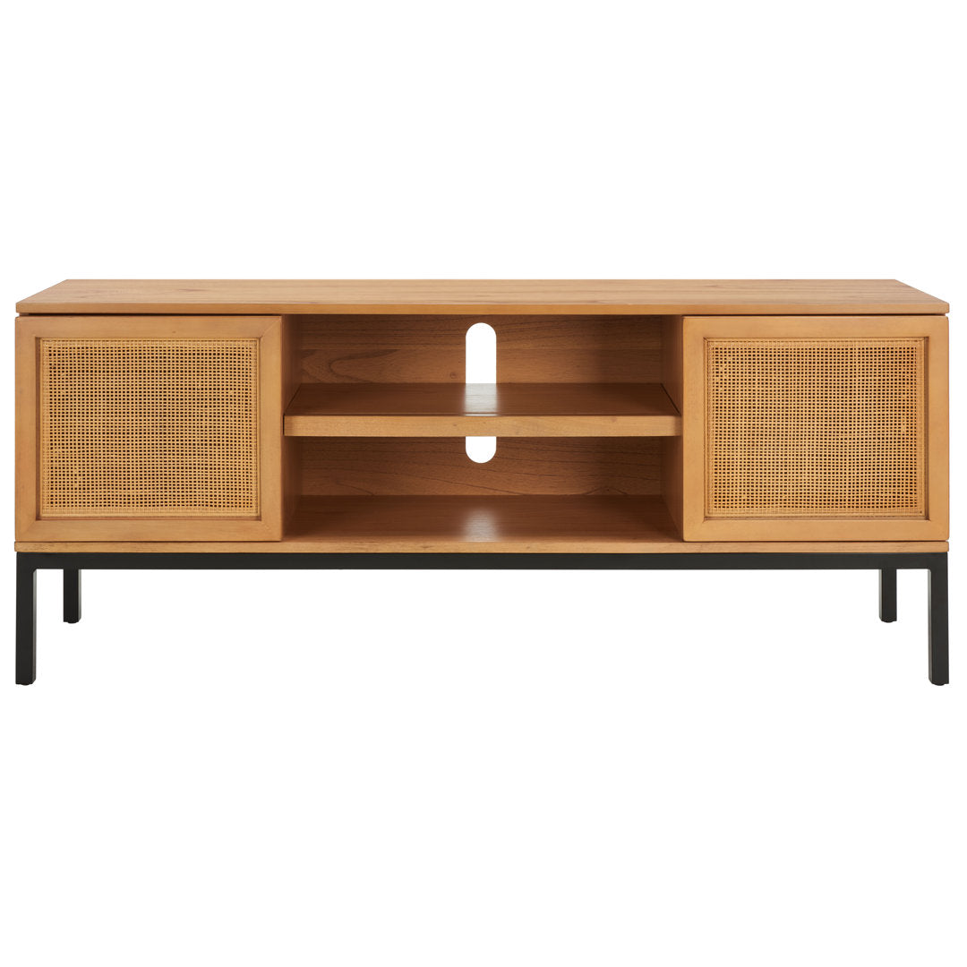 Prudhoe TV Stand for TVs up to 55" Sand & Stable™ Color: Natural/Black