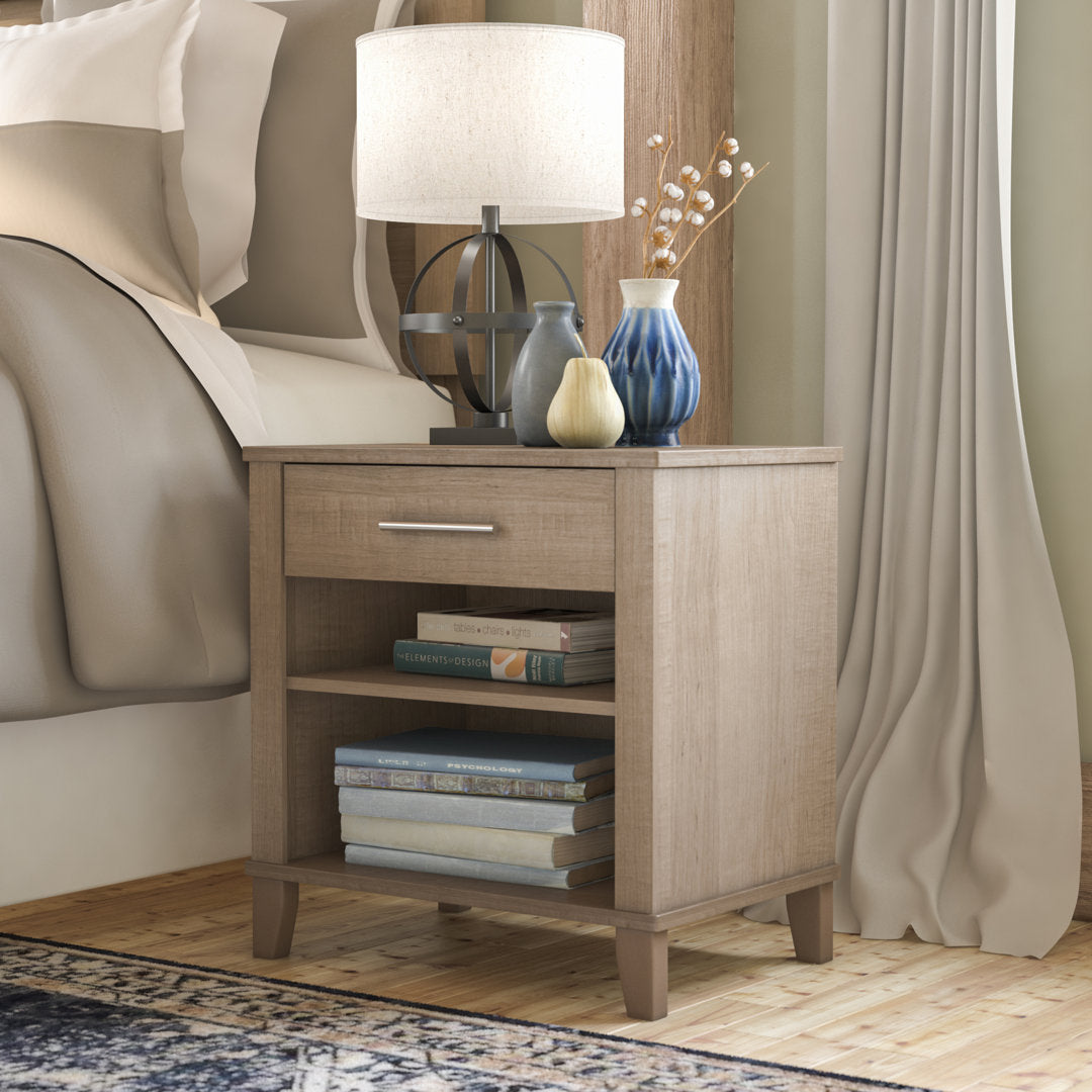 Laia 1 - Drawer Nightstand in Ash Gray Union Rustic Color: Ash Gray
