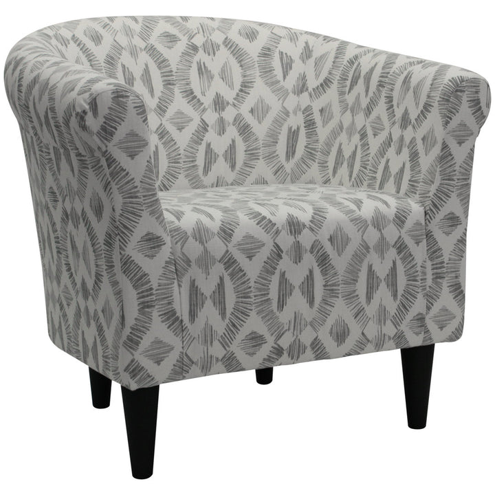 Liam 31.5" W Barrel Chair Zipcode Design™ Fabric OR Leather Type: Light Gray Microfiber/Microsuede