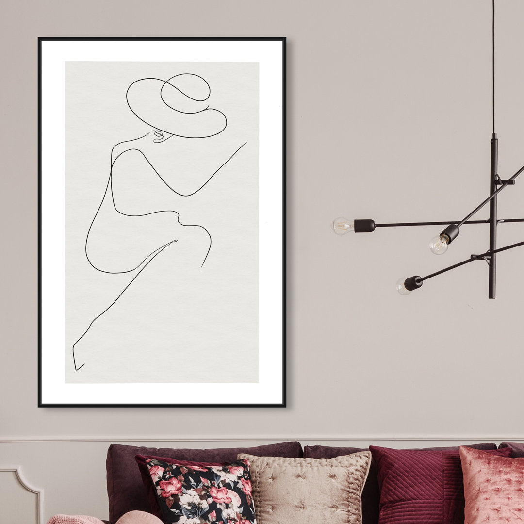 Fashion and Glam Sunday in The Park Accessories - Graphic Art on Canvas Oliver Gal Prints Size: 54" H x 36" W Format: Black Framed