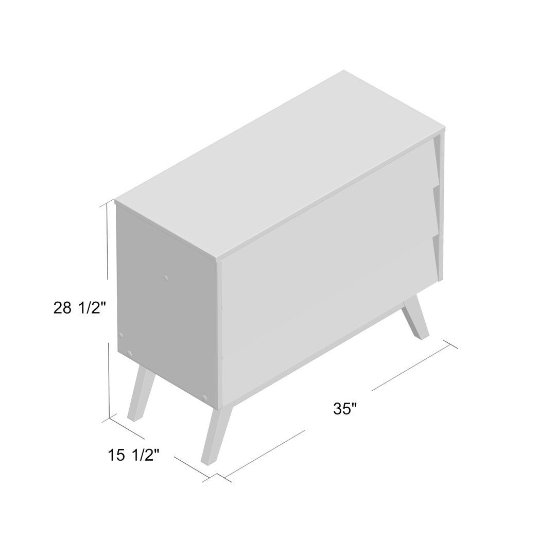 Kasandra 3 Drawer Dresser Mercury Row® Teen