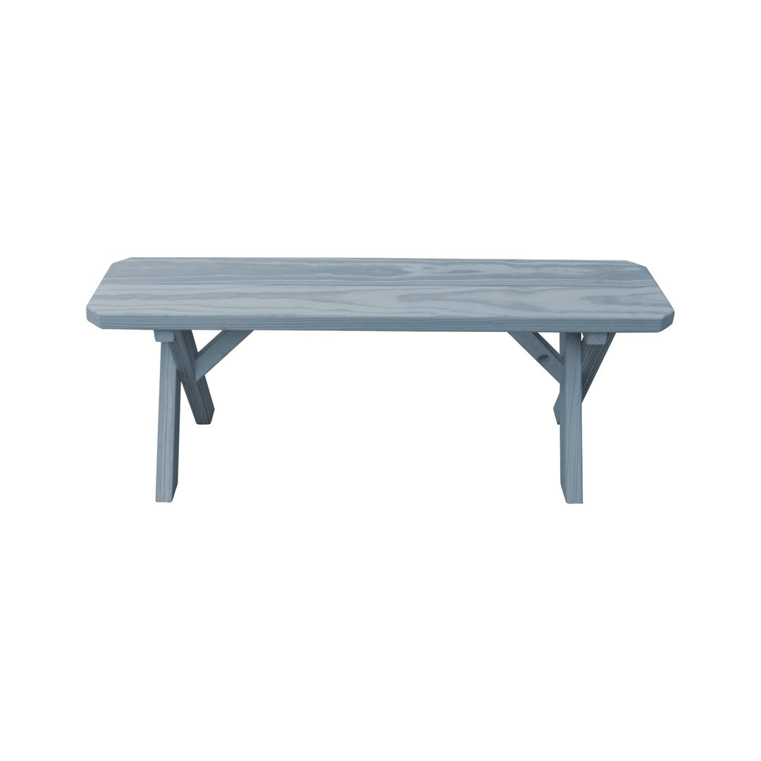 Sempronius Wood Picnic Bench Loon Peak® Color: Gray Stain