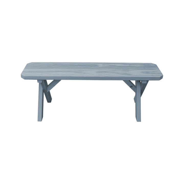 Sempronius Wood Picnic Bench Loon Peak® Color: Gray Stain