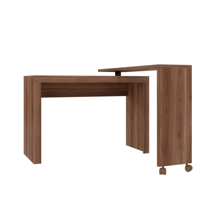 Duffy L-Shape Desk Mercury Row® Color: Nut Brown