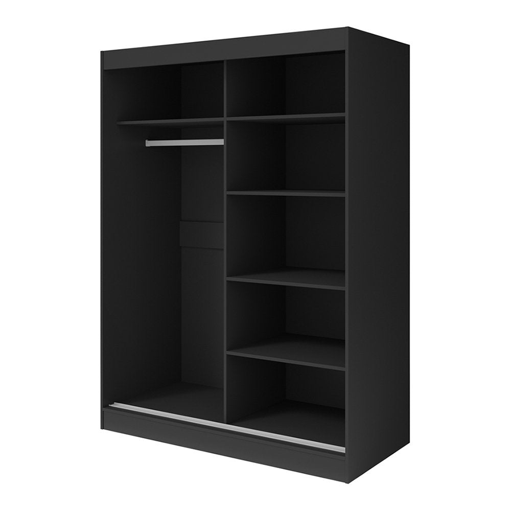 Jelinek Armoire Orren Ellis Color: Black Size: 80" H x 47" W x 25.5" D