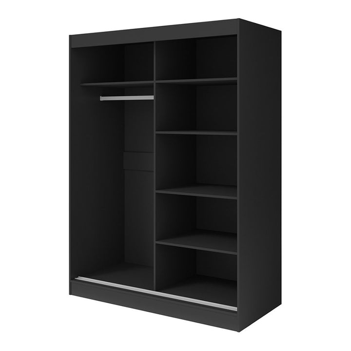 Jelinek Armoire Orren Ellis Color: Black Size: 80" H x 47" W x 25.5" D
