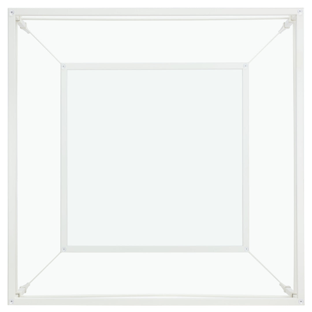 Genevieve Coffee Table with Storage Etta Avenue™ Table Base Color: White