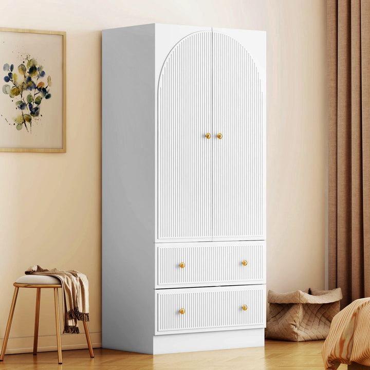 Maartje Armoire Ebern Designs Color: White