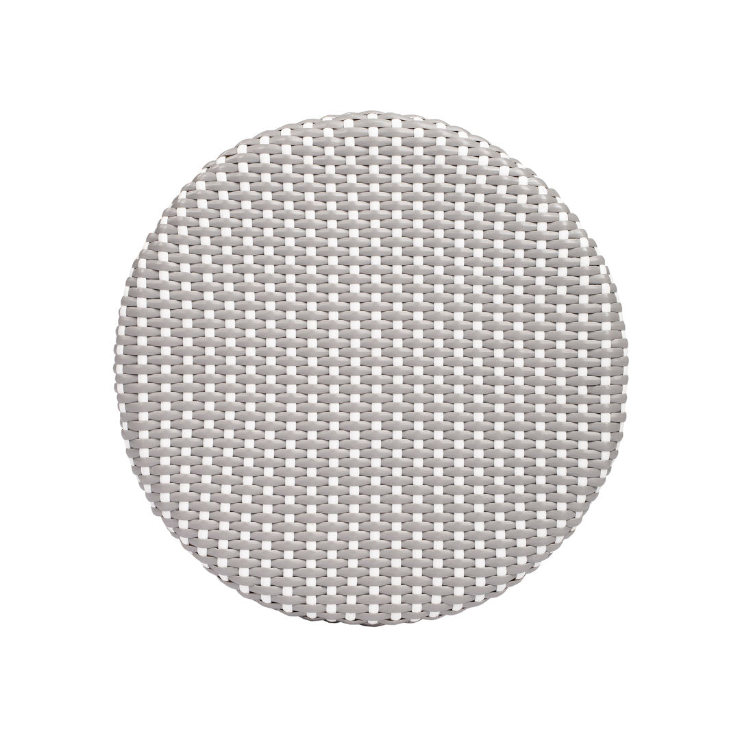 Alastair Bar & Counter Stool Birch Lane™ Color: Gray/White Dot/Natural Rattan Frame Seat Height: Counter Stool (24" Seat Height)