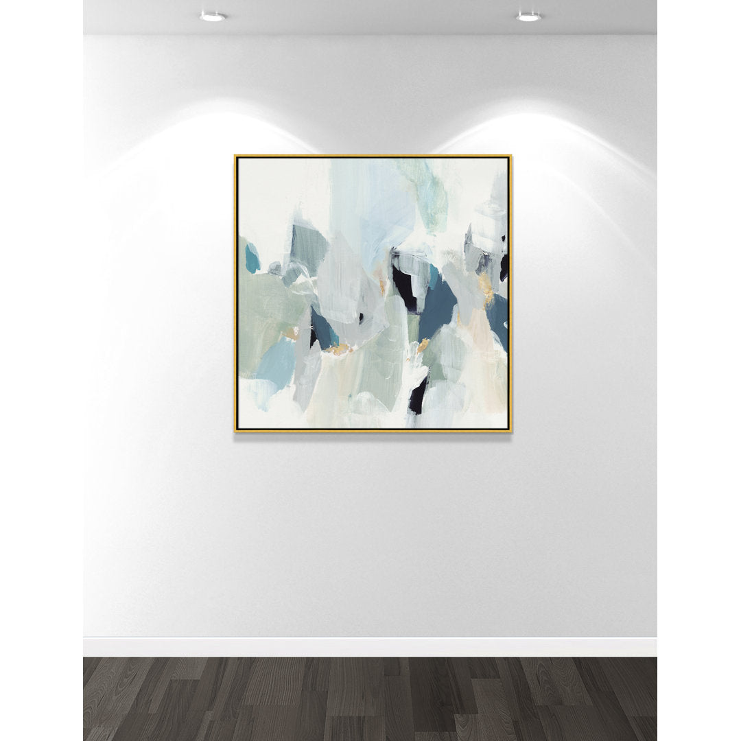 Little Talks II by Isabelle Z - Picture Frame Print on Canvas Casa Fine Arts Size: 41.5" H x 41.5" W x 2" D Format: Gold Floater Framed Canvas