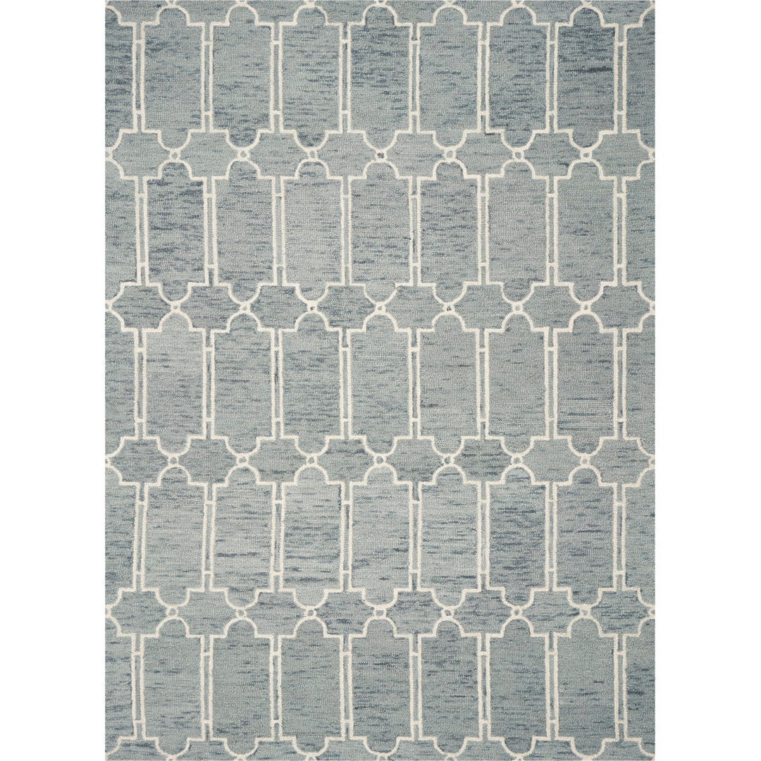 McAlester Geometric Handmade Tufted Wool Gray Area Rug House of Hampton® Rug Size: Rectangle 9' x 12'