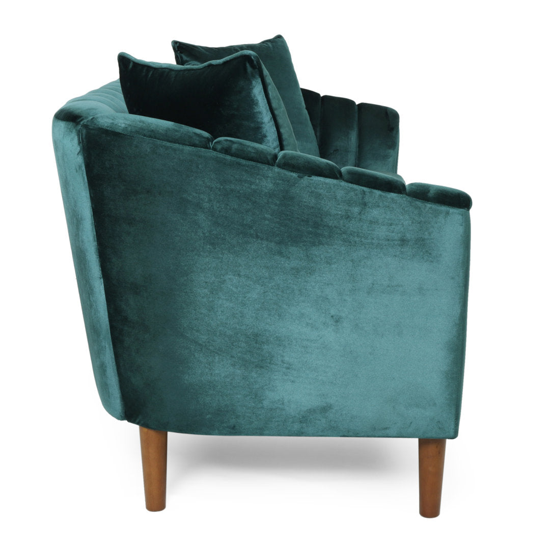 Lawson 84.5" Recessed Arm Sofa Kelly Clarkson Home Upholstery Color: Teal