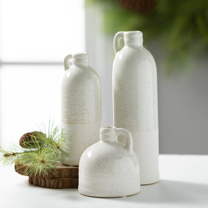 Cabell Ceramic Decorative Bottle Gracie Oaks Color: White