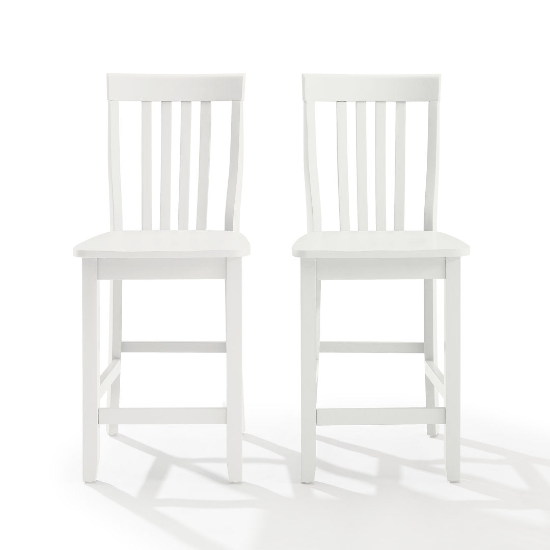 Diamondback Counter and Bar Stool (Set of 2) Three Posts™ Color: White Seat Height: Counter Stool (24" Seat Height)