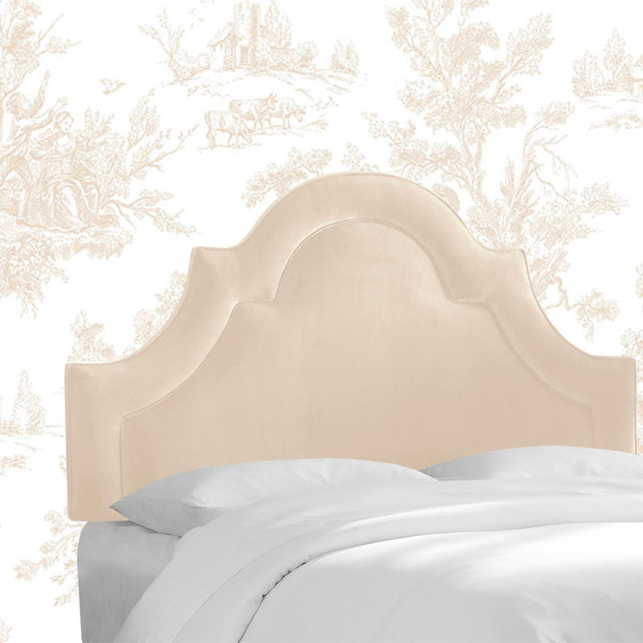 McAfee Velvet Upholstered Panel Headboard Kelly Clarkson Home Size: California King Upholstery: Classic Pearl Performance Velvet