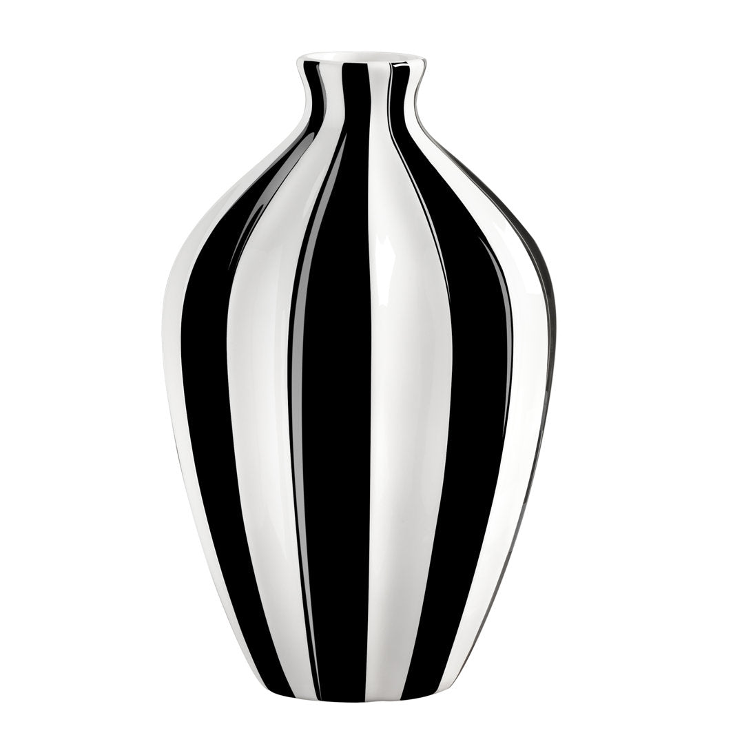 Gelb Black/White Ceramic Table Vase Orren Ellis