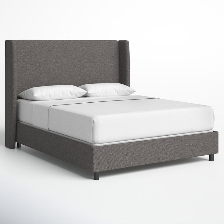 Tilly Upholstered Bed Joss & Main Color: Classic Smoke Boucle Size: Queen