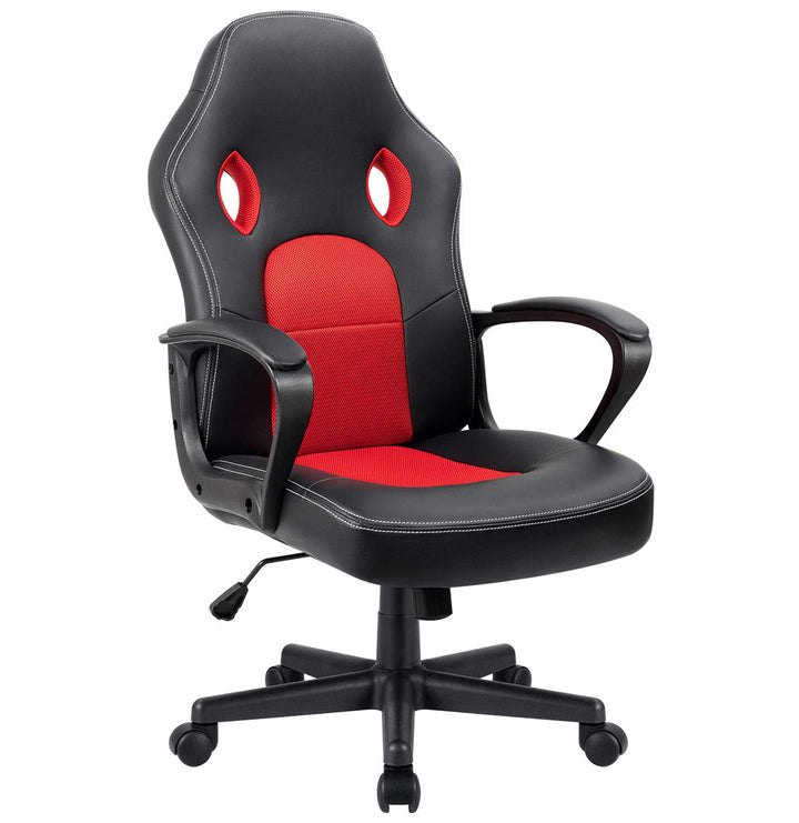PC and Racing Ergonomic Gaming Chair Ebern Designs Color: Red