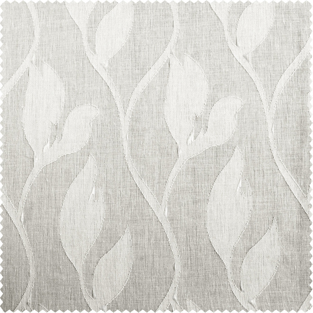 Faux Linen Sheer Curtains for Bedroom, Living Room Curtains for Large Window Single Panel Drape Winston Porter Size per Panel: 50" W x 84" L