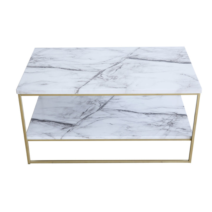 Burkhalter Sled Coffee Table Mercer41 Table Base Color: Gold