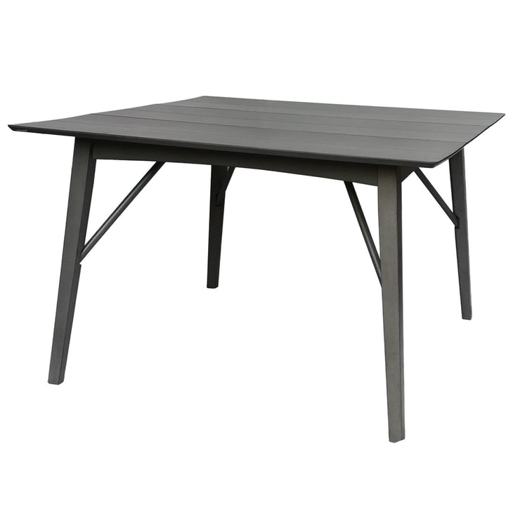 Lea Counter Height 58.5" Solid Wood Dining Table George Oliver Color: Gray