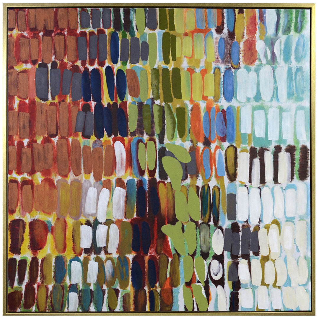 Coloration I - Floater Frame Painting Harp and Finial
