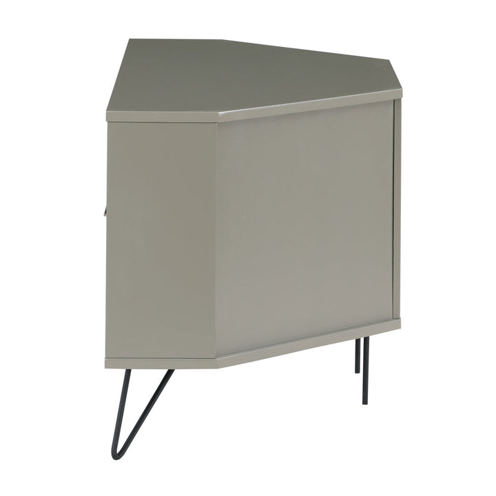 Haffner Corner TV Stand for TVs up to 49" Wade Logan® Color: Gray