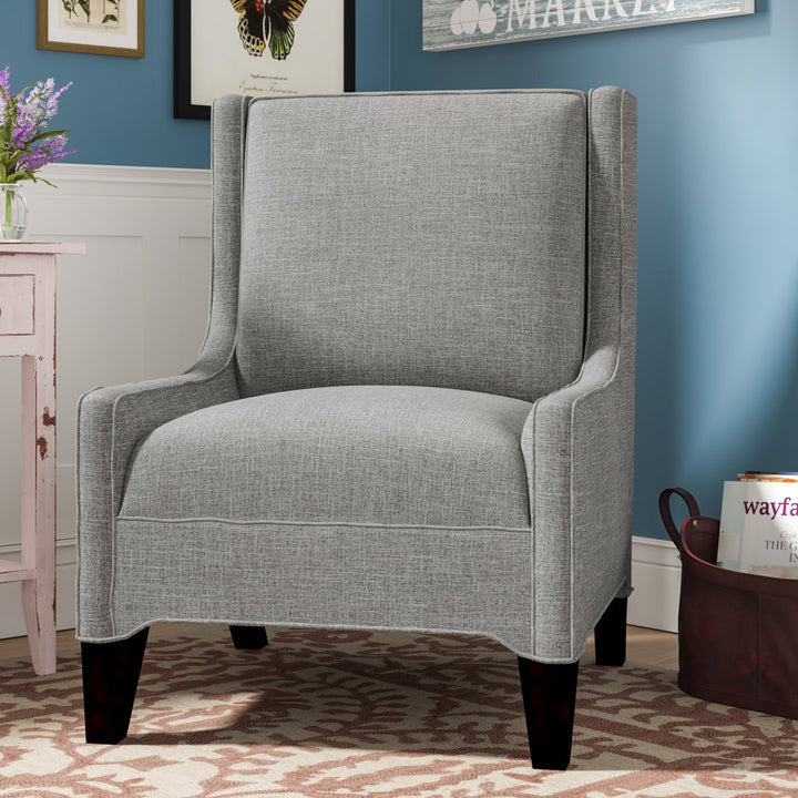 Lucy 26" W Slipper Chair Edgecombe Furniture Body Fabric: Fluff Wall Street