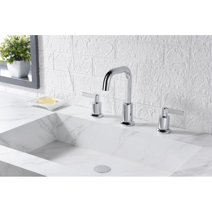 Kree Widespread Bathroom Faucet with Drain Assembly Ultra Faucets Finish: Polished Chrome