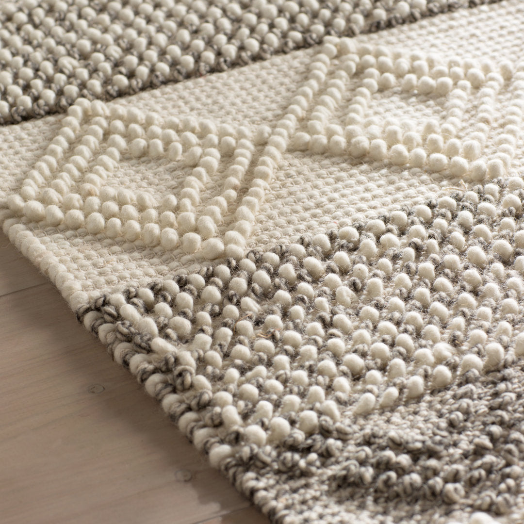 Jacques Hand Woven 60% Wool And 40% Cotton Striped Rug Union Rustic Rug Size: Rectangle 10' x 14'