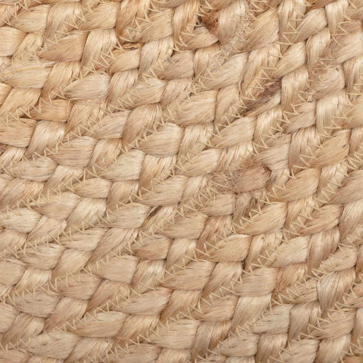 Charbonneau Braided Jute Natural Tan Area Rug Bay Isle Home™ Rug Size: Oval 2'3" x 4'