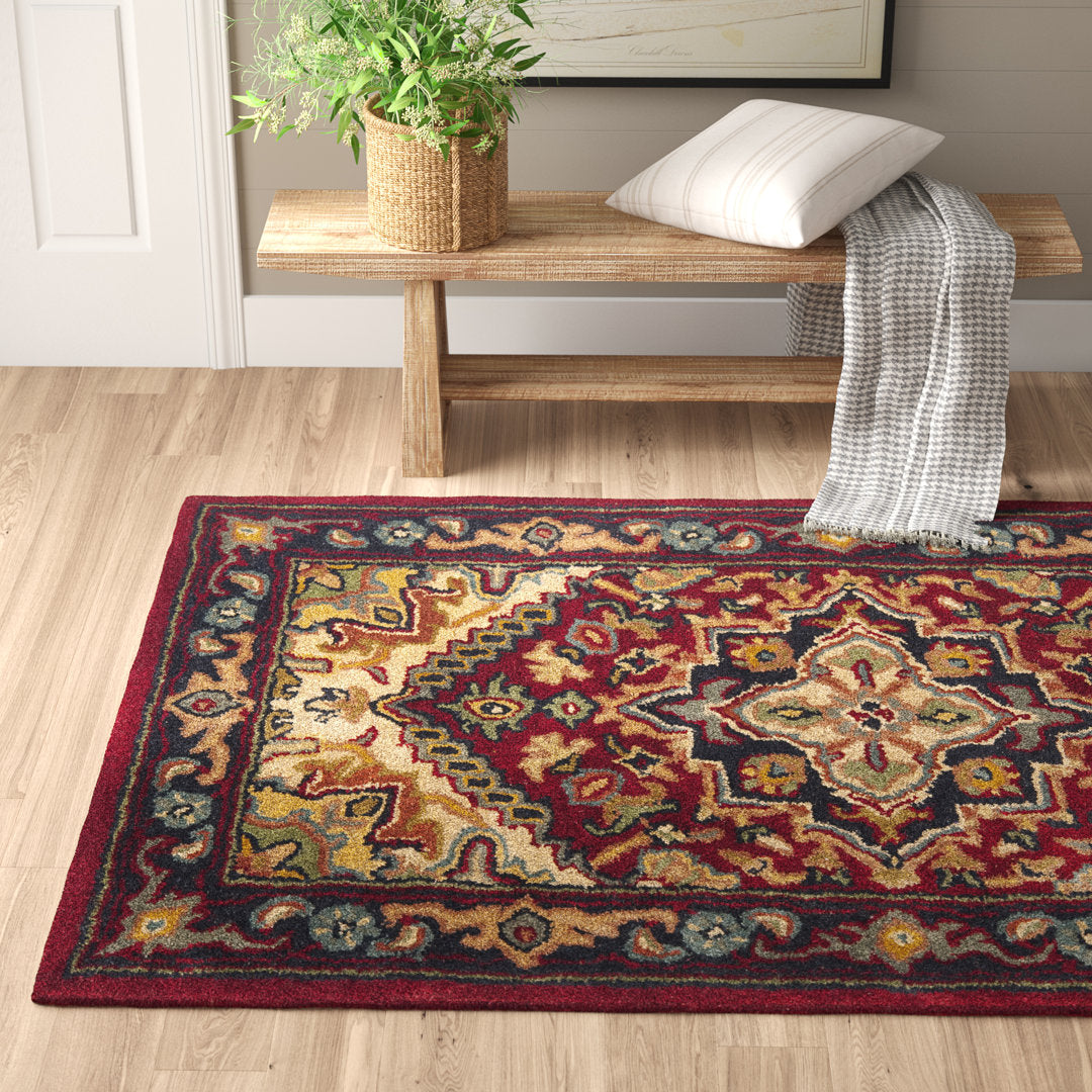 Balthrop Hand Tufted Wool Oriental Rug Astoria Grand Rug Size: Rectangle 5' x 8'