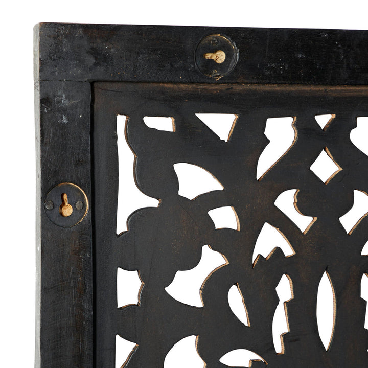 Dereona Wooden Handmade Intricately Carved Floral Home Wall Decor Bungalow Rose
