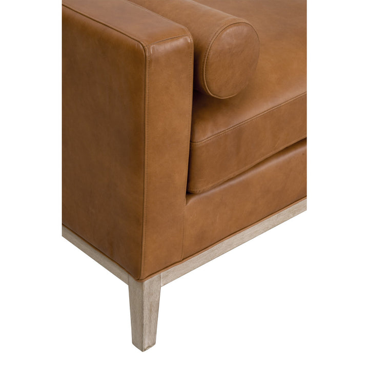 Jionni Genuine Leather Two Square Arm Chaise Lounge Corrigan Studio®