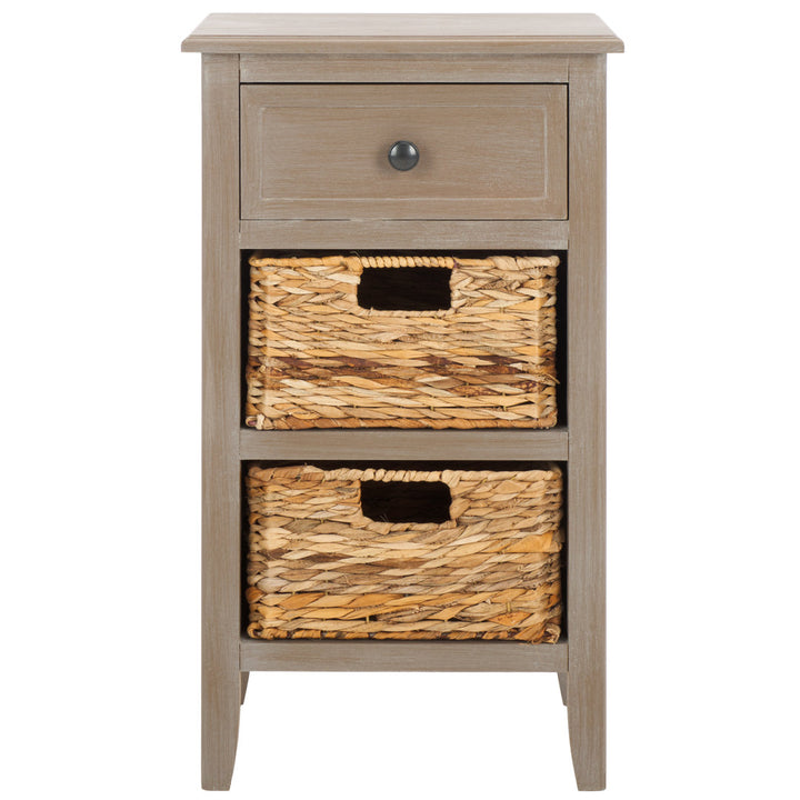 Santa Cruz End Table with Storage Breakwater Bay Color: White Washed