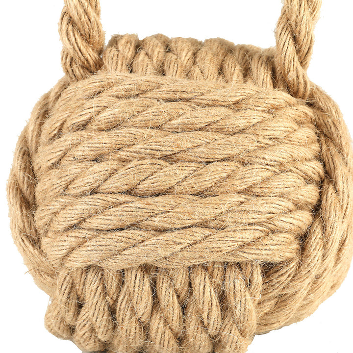 Dag Rope Knot Weighted Floor Stop Breakwater Bay Finish: Brown