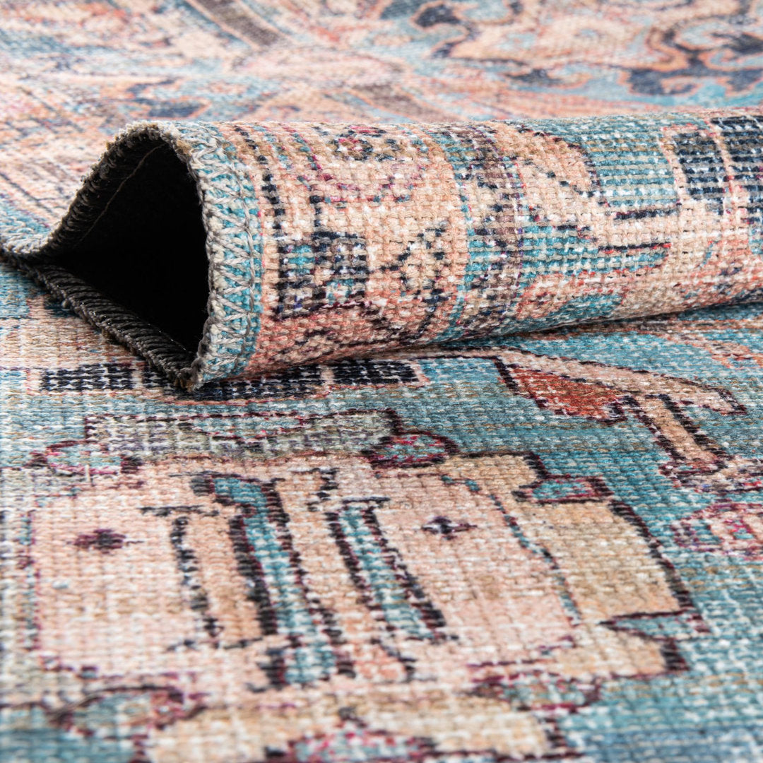 Enger Blue Area Rug Mistana™ Rug Size: Runner 2'7" x 12'