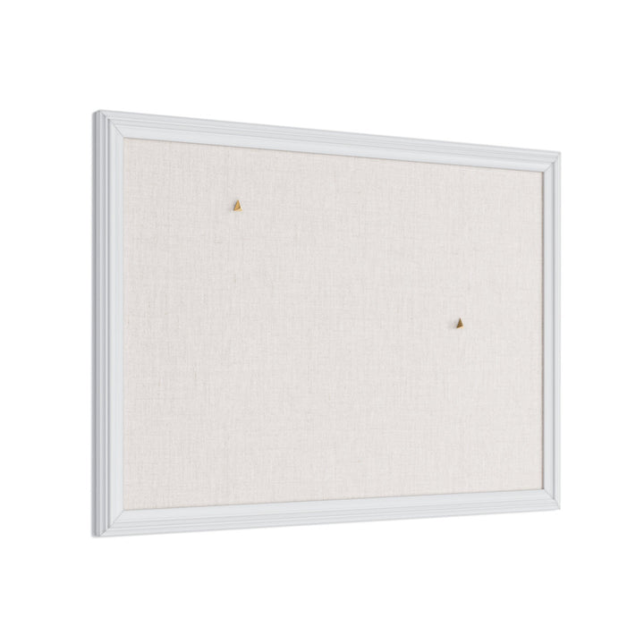 Linen White Décor Frame Wall Mounted Bulletin Board, 23" x 17" U Brands