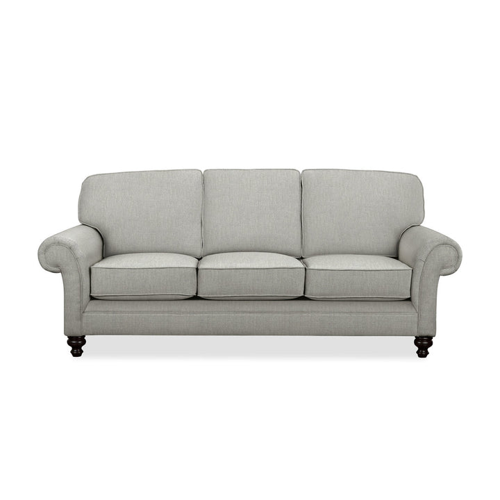 Gaige 88" Rolled Arm Sofa with Reversible Cushions Wayfair Custom Upholstery™ Fabric: Bevin Natural Linen Blend