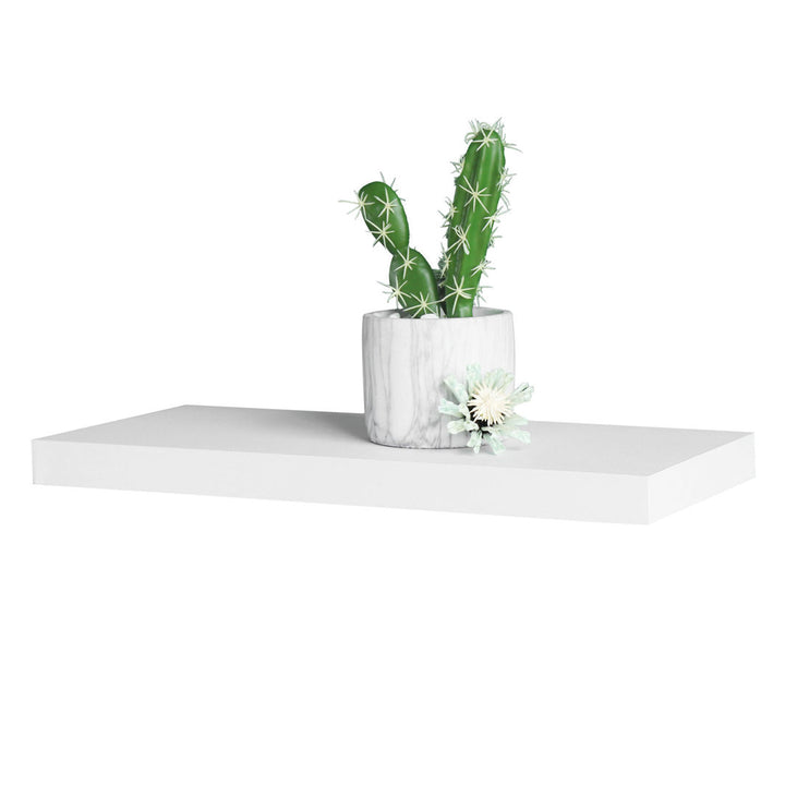 Himmelmann Floating Shelf Ebern Designs Size: 2" H x 59.5" W x 9.25" D Finish: White