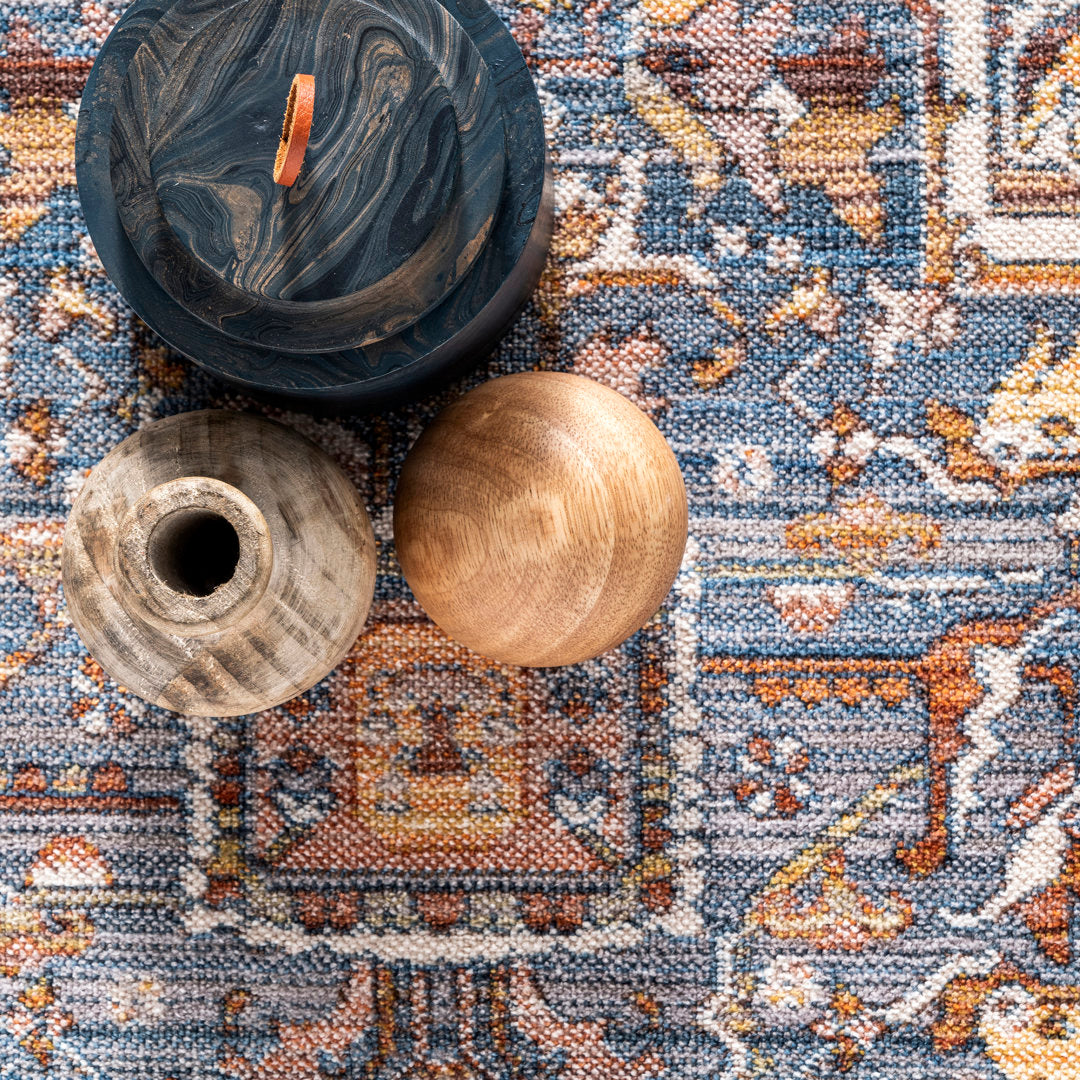 Windmere Traditional Oriental Medallion Rust/Brick/Navy Area Rug Langley Street® Rug Size: Runner 2'6" x 12'