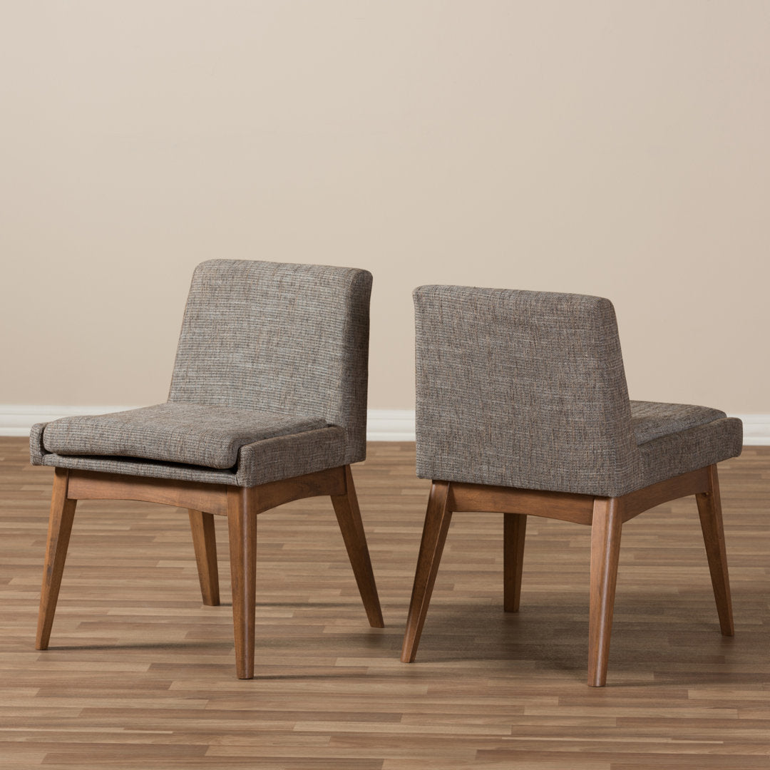 Flatiron Upholstered Side Chair (Set of 2) AllModern Upholstery Color: Brown